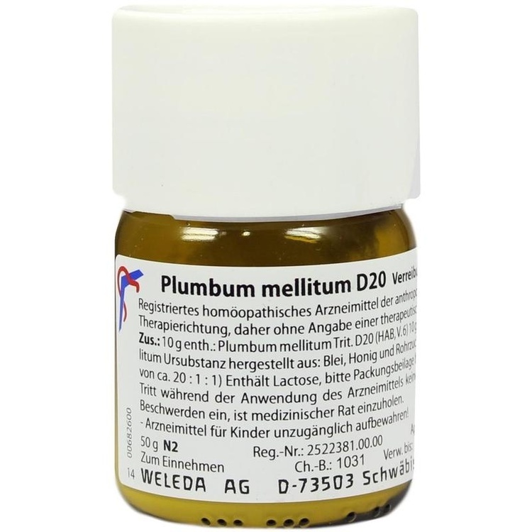 PLUMBUM MELLITUM D 20 Trituration 50 g