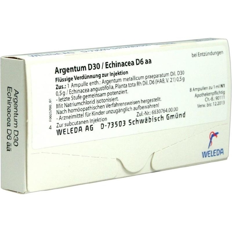 ARGENTUM D 30/ECHINACEA D 6 aa Ampullen 8 St