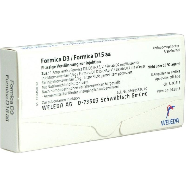 FORMICA D 3/Formica D 15 aa Ampullen 8X1 ml