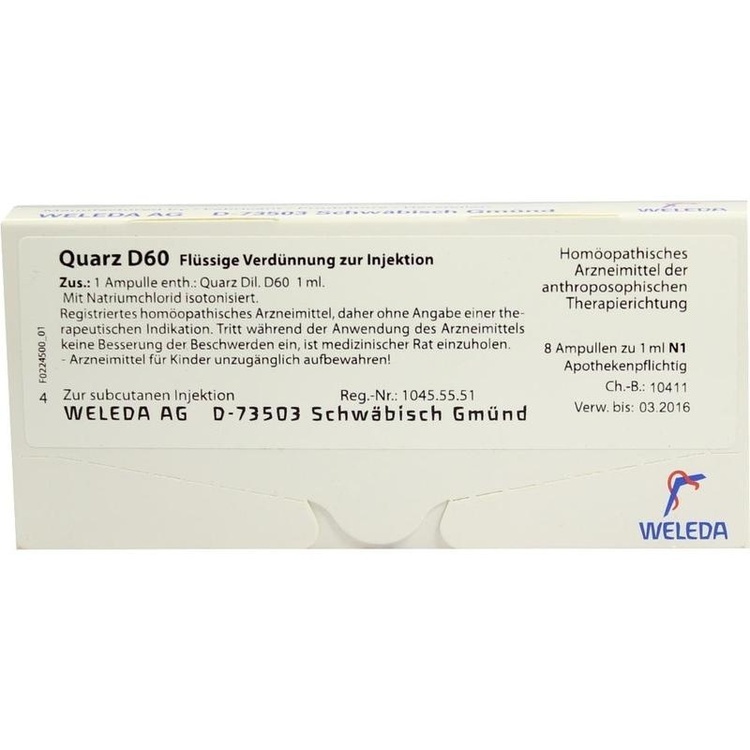 QUARZ D 60 Ampullen 8X1 ml