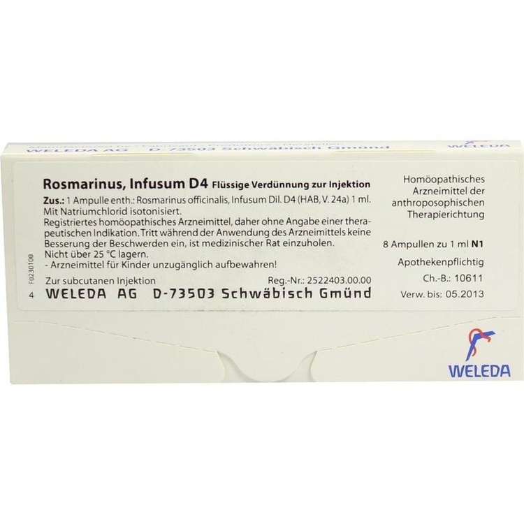 ROSMARINUS D 4 Ampullen 8X1 ml