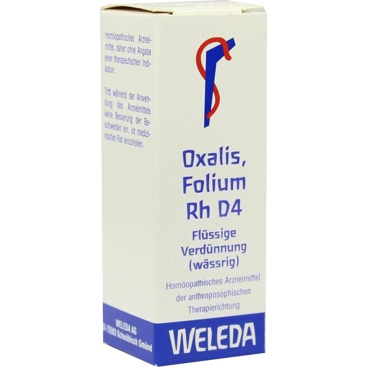 OXALIS FOLIUM Rh D 4 Dilution 20 ml