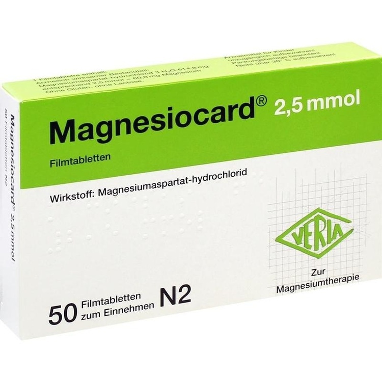 MAGNESIOCARD 2,5 mmol Filmtabletten 50 St
