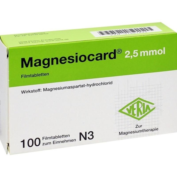 MAGNESIOCARD 2,5 mmol Filmtabletten 100 St