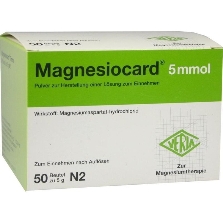 MAGNESIOCARD 5 mmol Plv.z.Her.e.Lsg.z.Einnehmen 50 St