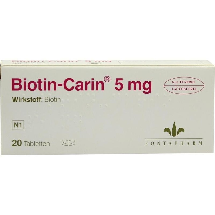 BIOTIN-CARIN 5 mg Tabletten 20 St
