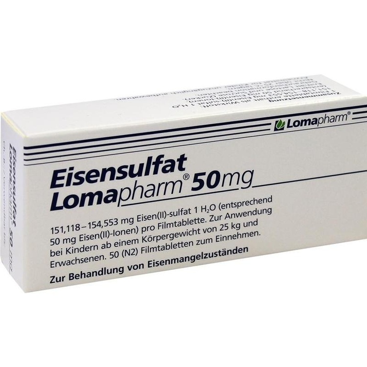 EISENSULFAT Lomapharm 50 mg Filmtabletten 50 St