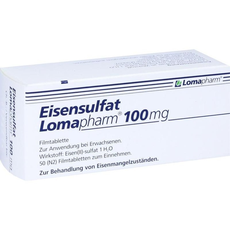 EISENSULFAT Lomapharm 100 mg Filmtabletten 50 St