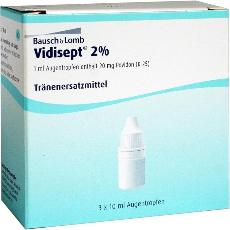 VIDISEPT 2% Augentropfen 3X10 ml