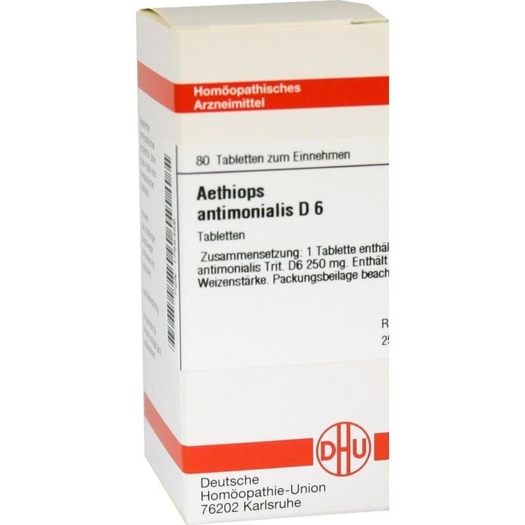 AETHIOPS ANTIMONIALIS D 6 Tabletten 80 St