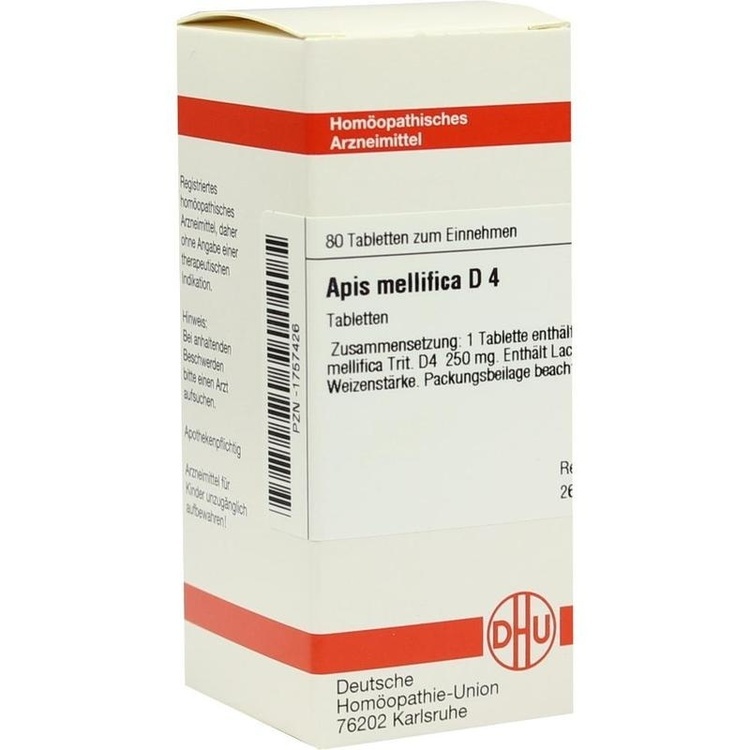 APIS MELLIFICA D 4 Tabletten 80 St