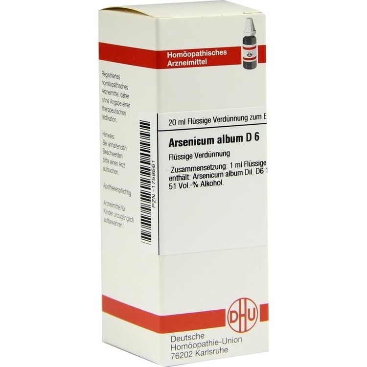 ARSENICUM ALBUM D 6 Dilution 20 ml