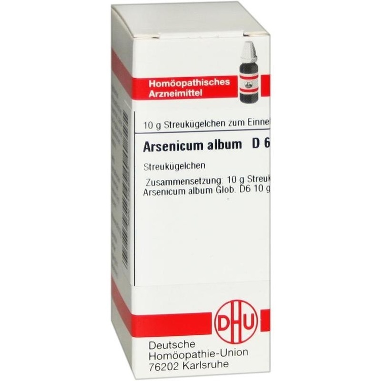 ARSENICUM ALBUM D 6 Globuli 10 g