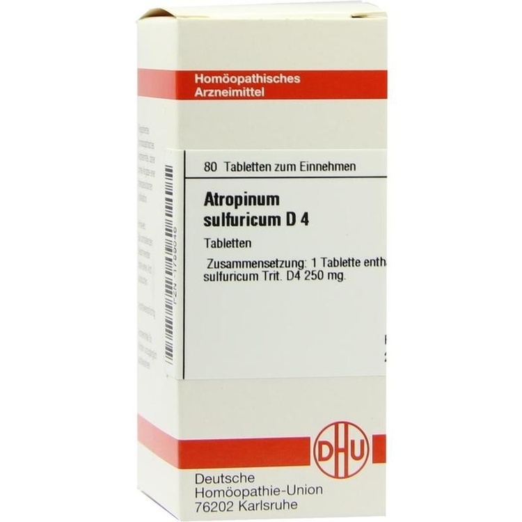 ATROPINUM SULFURICUM D 4 Tabletten 80 St