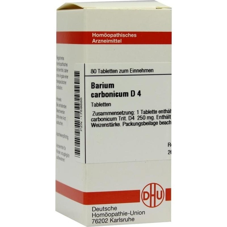 BARIUM CARBONICUM D 4 Tabletten 80 St