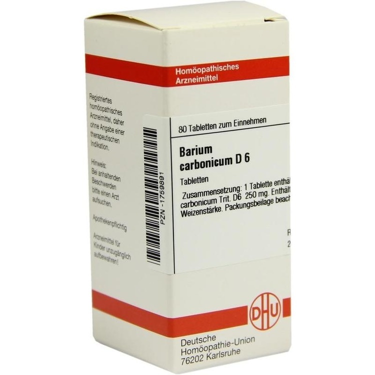 BARIUM CARBONICUM D 6 Tabletten 80 St