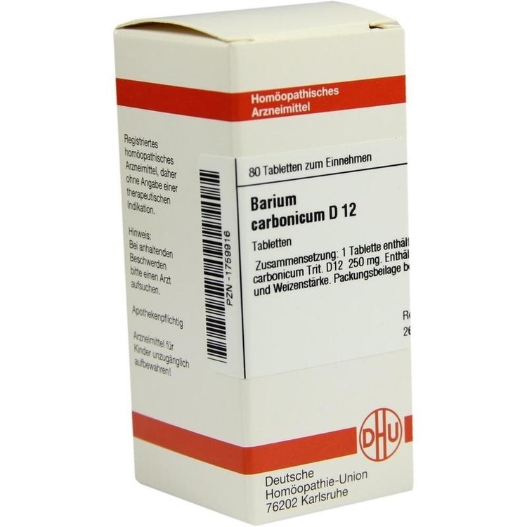 BARIUM CARBONICUM D 12 Tabletten 80 St