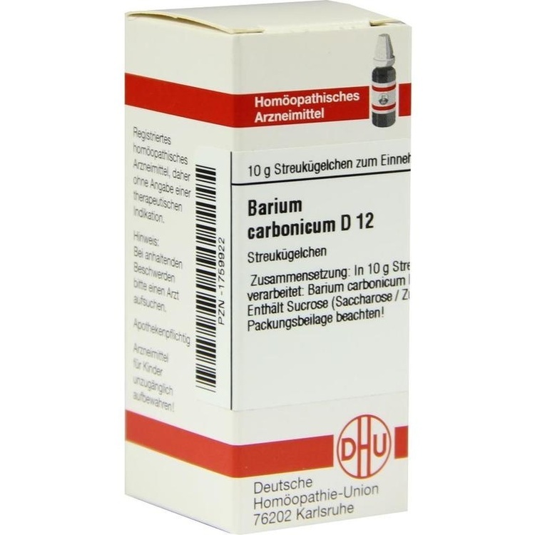 BARIUM CARBONICUM D 12 Globuli 10 g