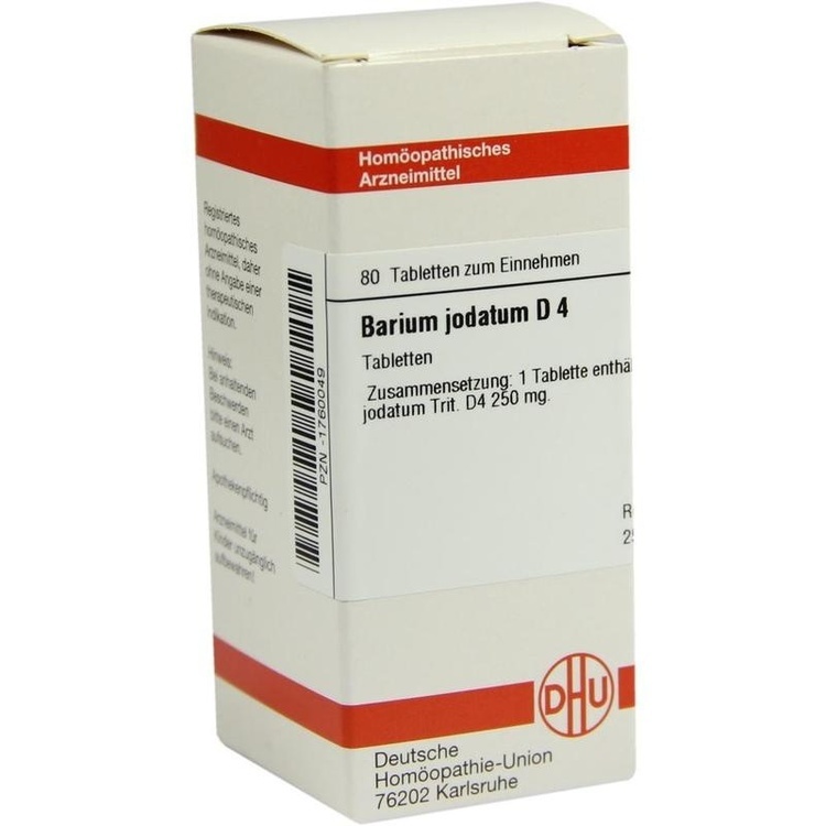 BARIUM JODATUM D 4 Tabletten 80 St