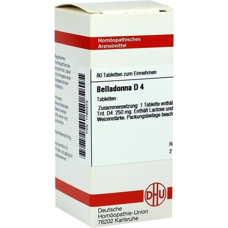 BELLADONNA D 4 Tabletten 80 St