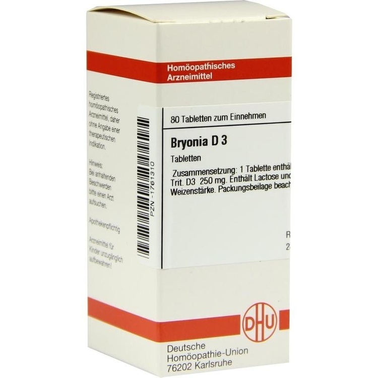 BRYONIA D 3 Tabletten 80 St