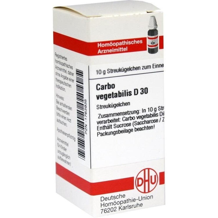 CARBO VEGETABILIS D 30 Globuli 10 g