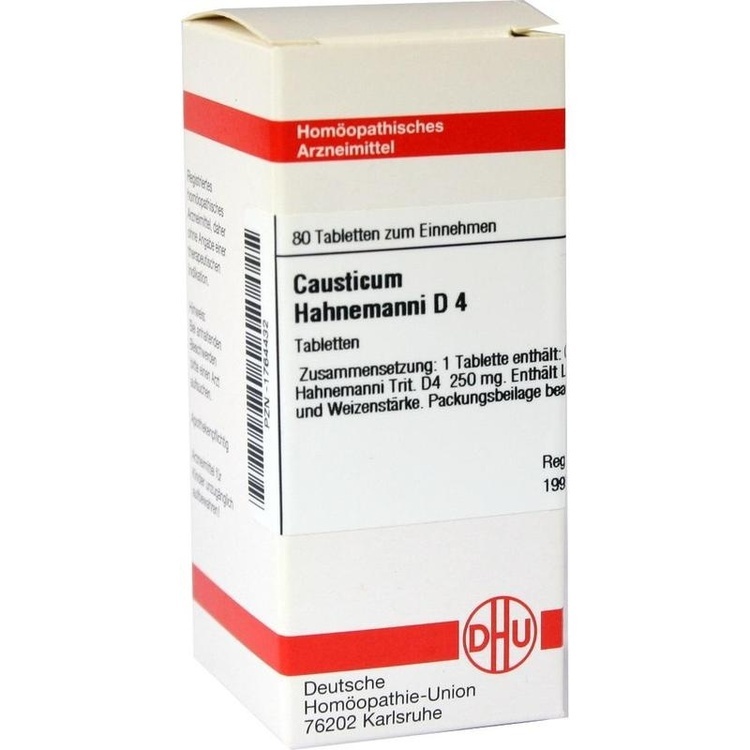 CAUSTICUM HAHNEMANNI D 4 Tabletten 80 St