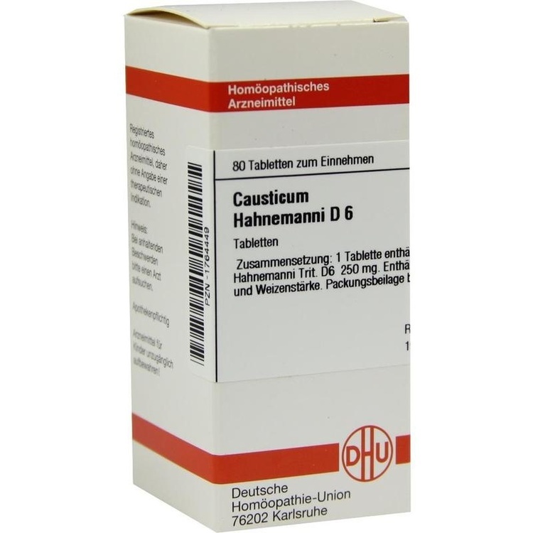 CAUSTICUM HAHNEMANNI D 6 Tabletten 80 St