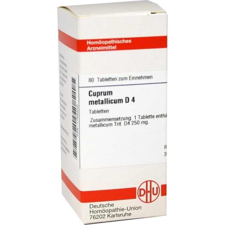 CUPRUM METALLICUM D 4 Tabletten 80 St