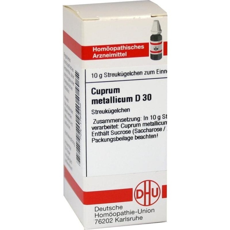 CUPRUM METALLICUM D 30 Globuli 10 g