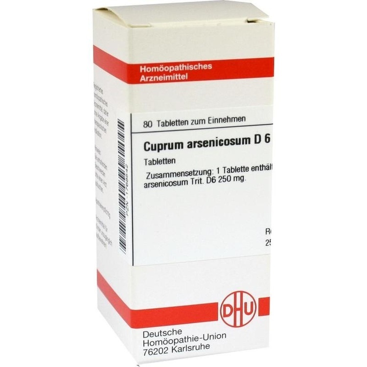 CUPRUM ARSENICOSUM D 6 Tabletten 80 St