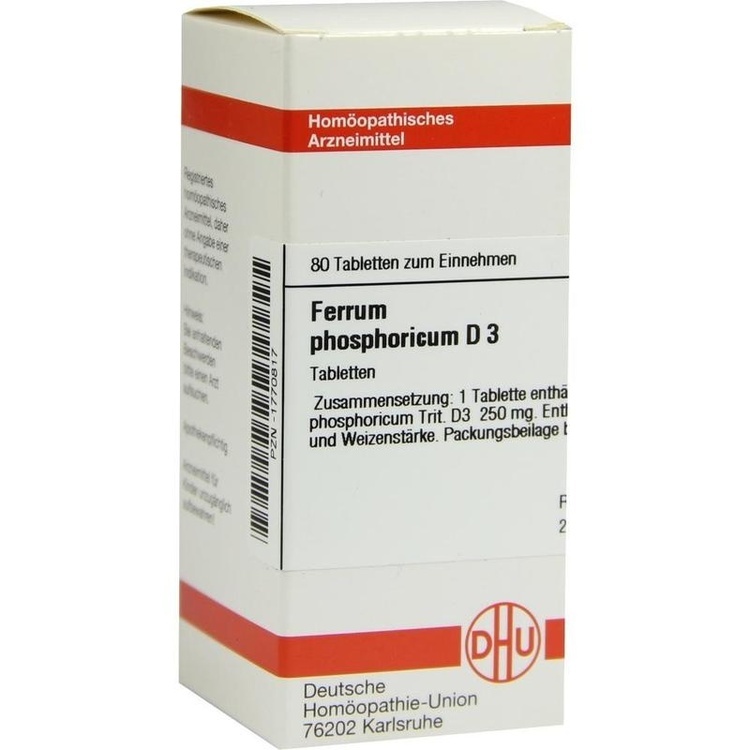 FERRUM PHOSPHORICUM D 3 Tabletten 80 St