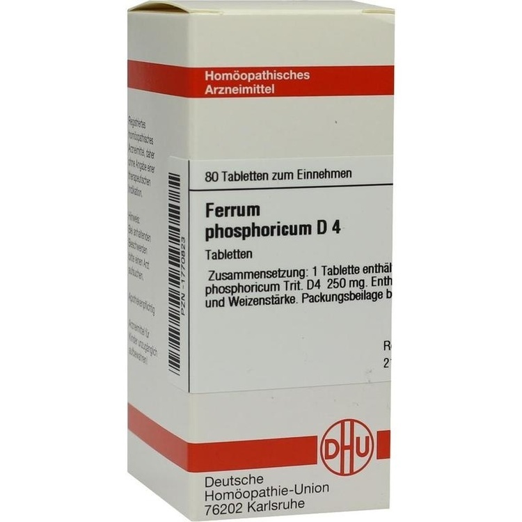 FERRUM PHOSPHORICUM D 4 Tabletten 80 St