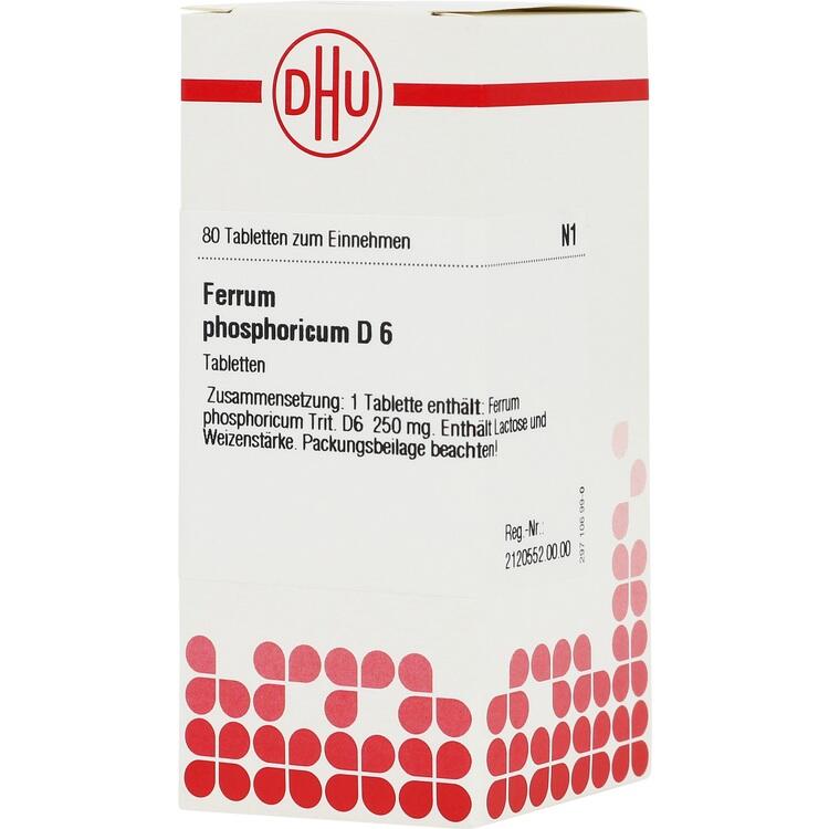 FERRUM PHOSPHORICUM D 6 Tabletten 80 St