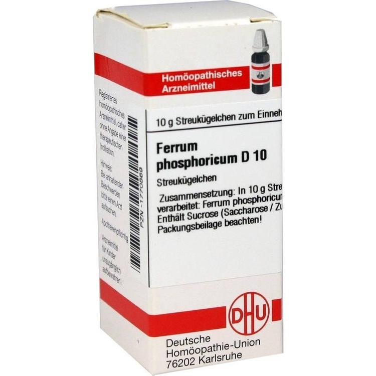 FERRUM PHOSPHORICUM D 10 Globuli 10 g