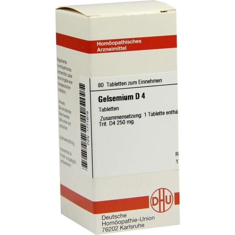 GELSEMIUM D 4 Tabletten 80 St