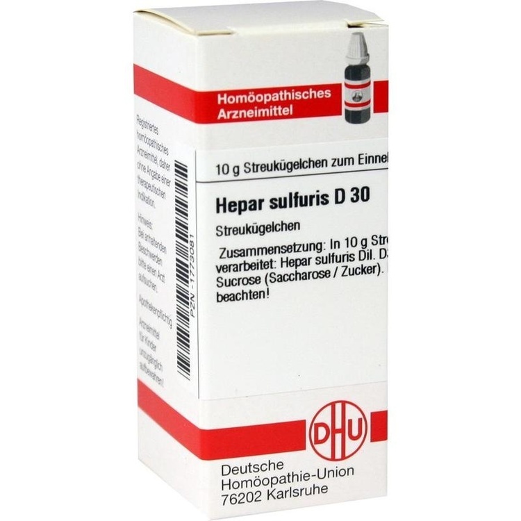 HEPAR SULFURIS D 30 Globuli 10 g