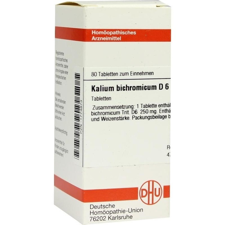 KALIUM BICHROMICUM D 6 Tabletten 80 St