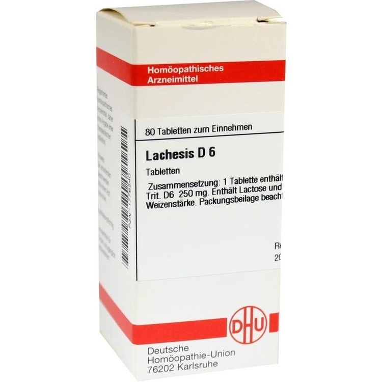 LACHESIS D 6 Tabletten 80 St