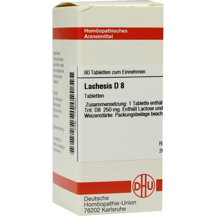 LACHESIS D 8 Tabletten 80 St