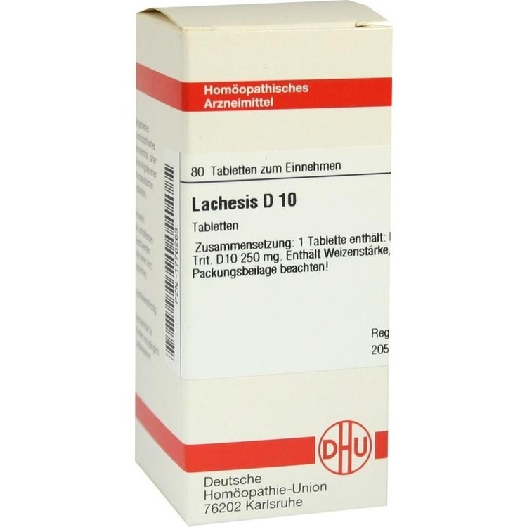 LACHESIS D 10 Tabletten 80 St