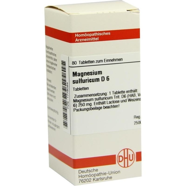 MAGNESIUM SULFURICUM D 6 Tabletten 80 St