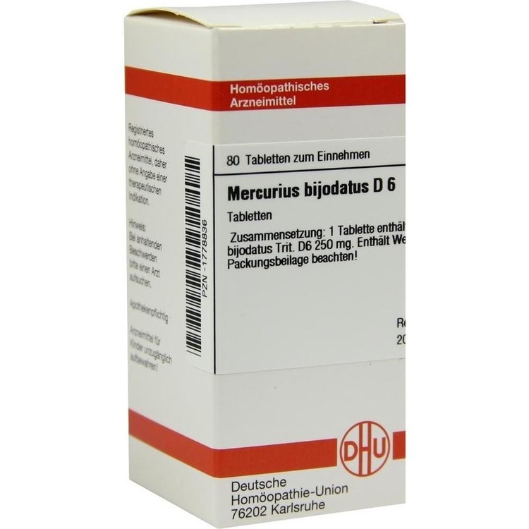 MERCURIUS BIJODATUS D 6 Tabletten 80 St