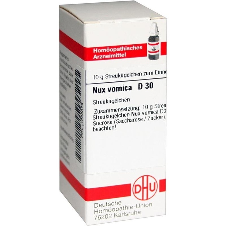 NUX VOMICA D 30 Globuli 10 g