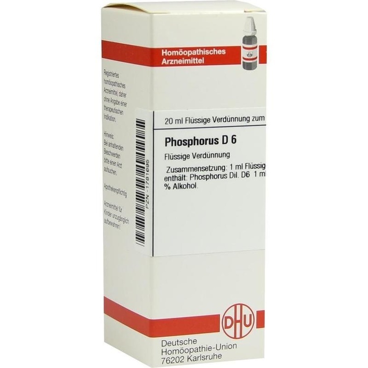 PHOSPHORUS D 6 Dilution 20 ml