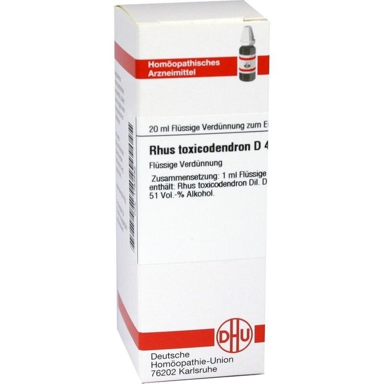 RHUS TOXICODENDRON D 4 Dilution 20 ml