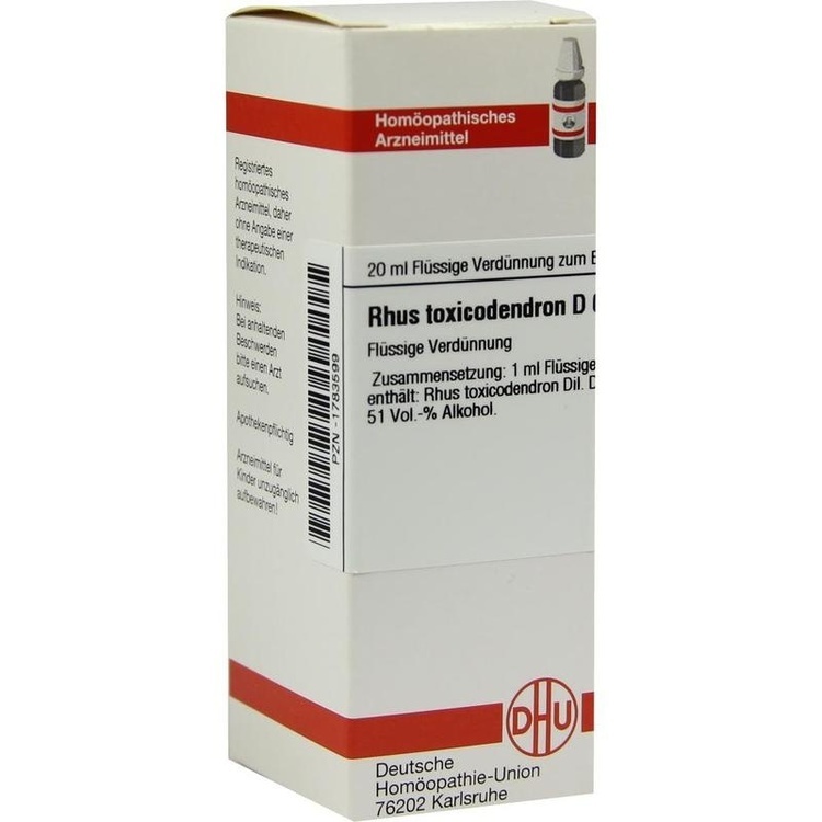 RHUS TOXICODENDRON D 6 Dilution 20 ml