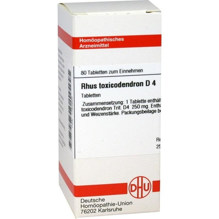 RHUS TOXICODENDRON D 4 Tabletten 80 St