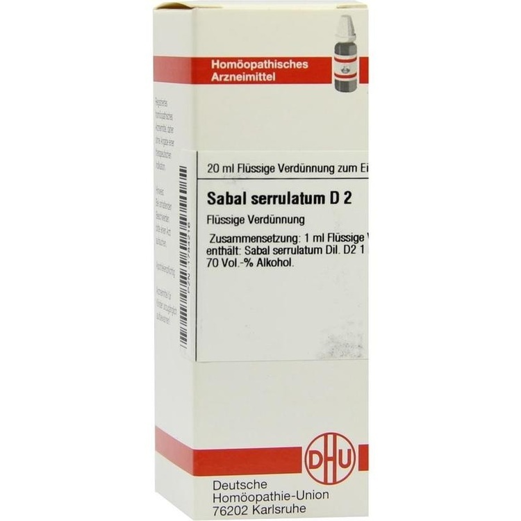 SABAL SERRULATUM D 2 Dilution 20 ml