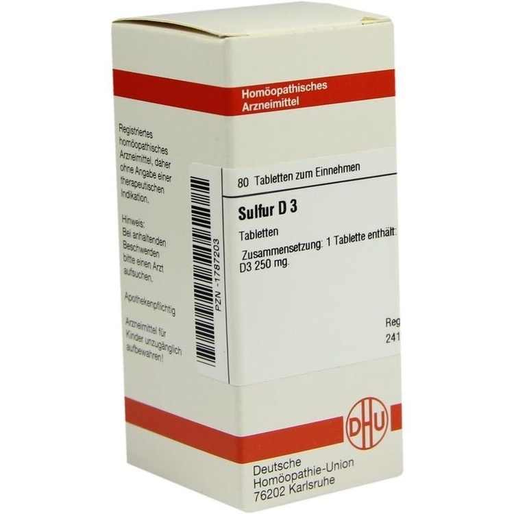 SULFUR D 3 Tabletten 80 St